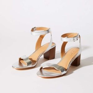 Loft Metallic Block Heel Sandal